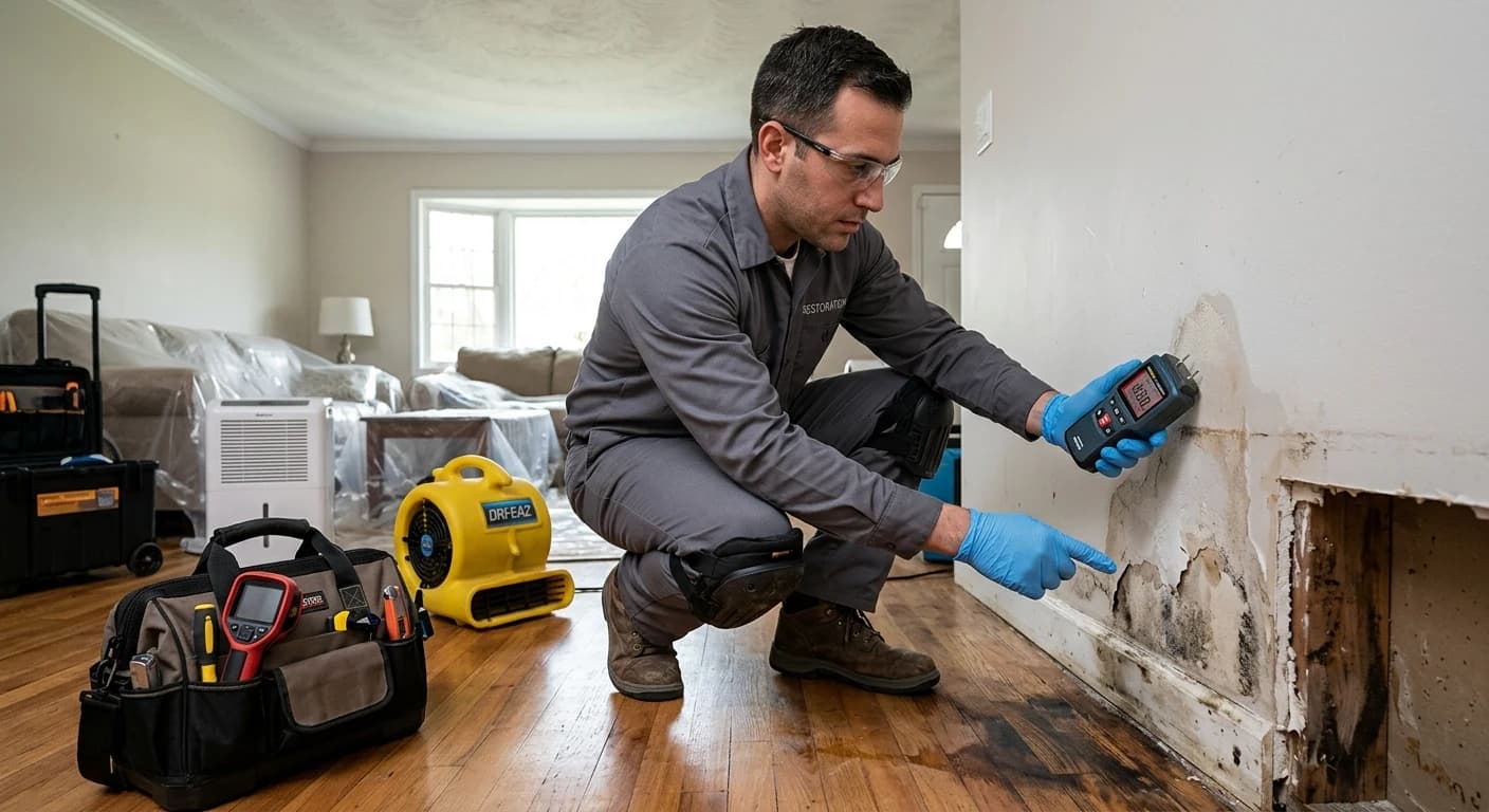Professional water damage restoration work - What Should You Look for in a Restoration Company?