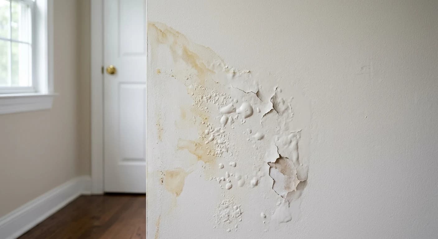 Professional water damage restoration work - What are the Common Early Signs of Water Damage?